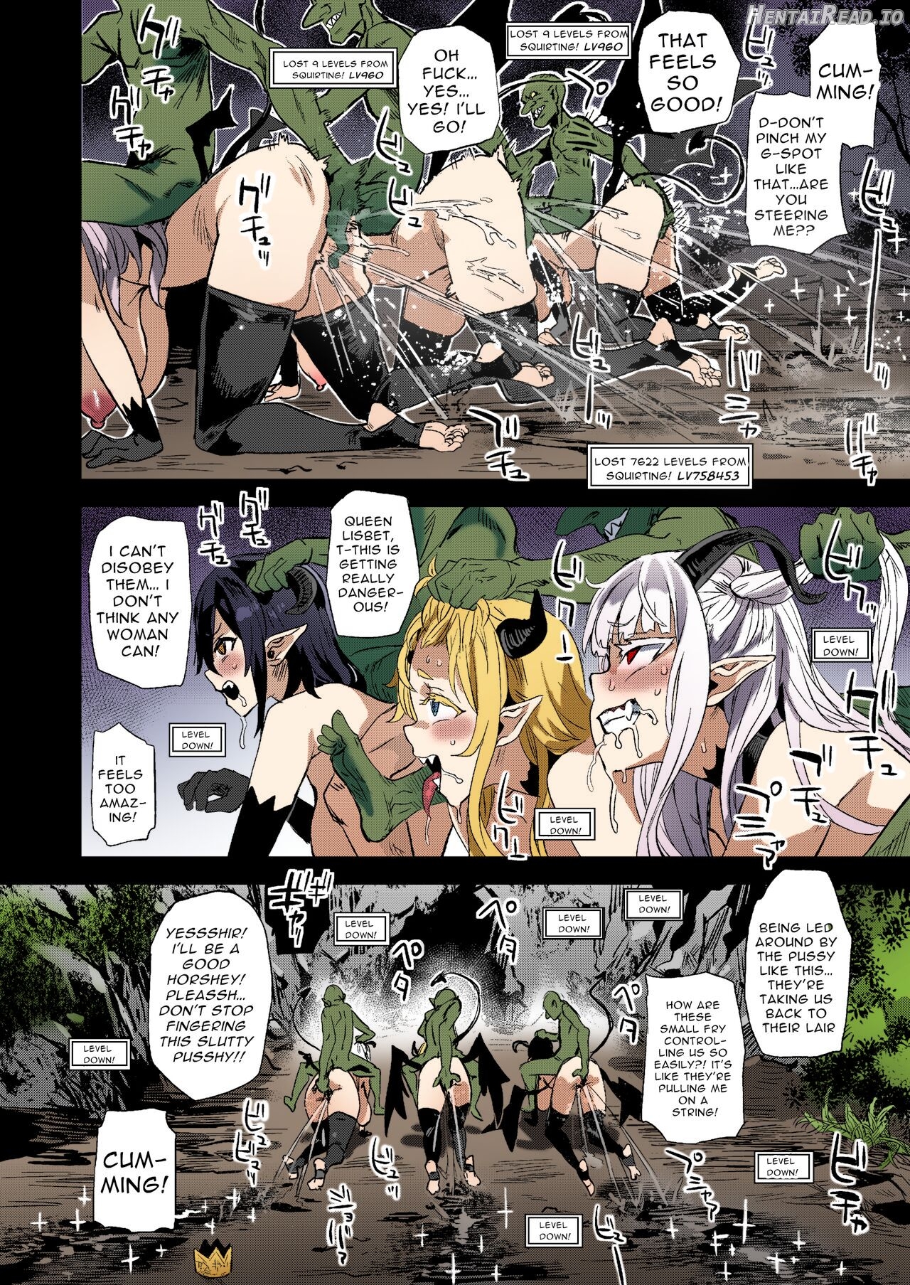 Succubus Joou vs Zako Goblin - Victim Girls R - Colorized Chapter 1 - page 15