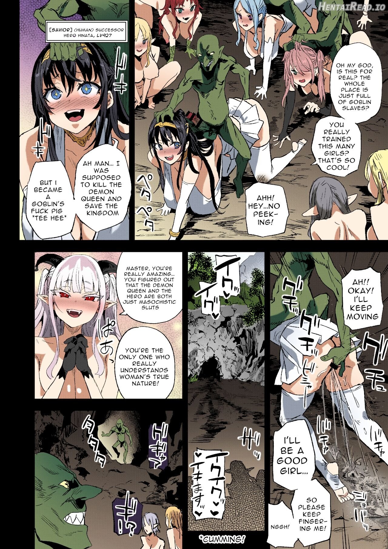 Succubus Joou vs Zako Goblin - Victim Girls R - Colorized Chapter 1 - page 41