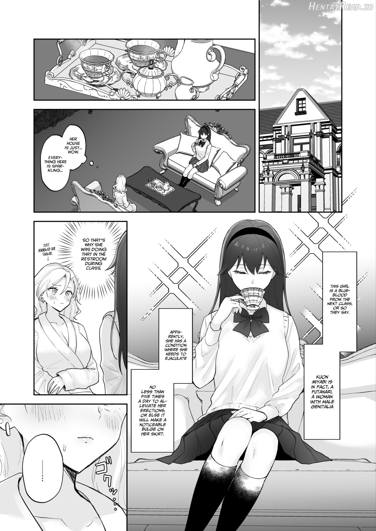 Shojo Gal, Futanari Ojou-sama no Onaho ni Naru Chapter 1 - page 9