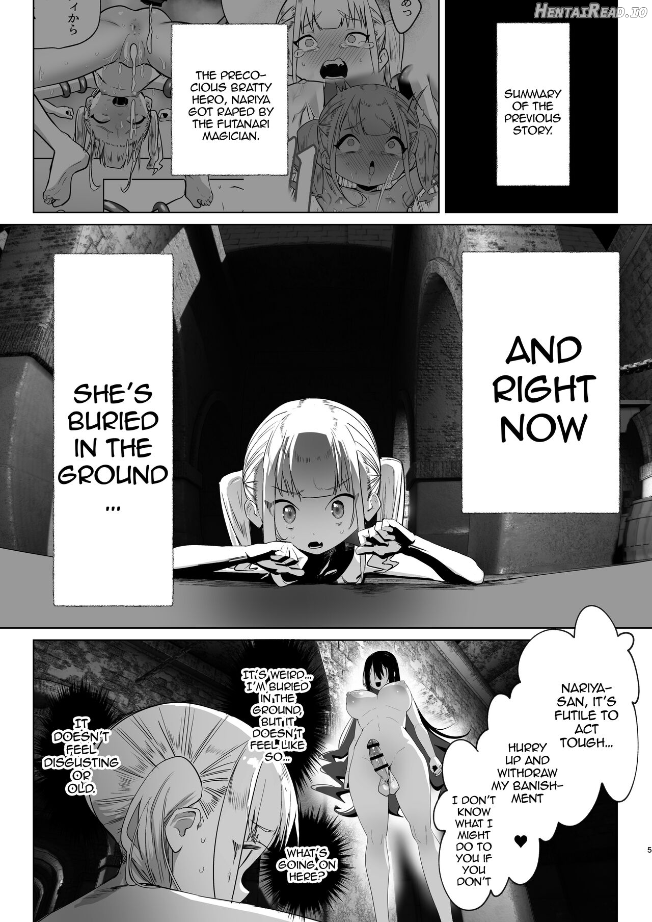 Tsuihou Sareta Futanari Mahoutsukai ga Mesugaki Yuusha o Wakaraseru Hanashi Chapter 2 - page 3