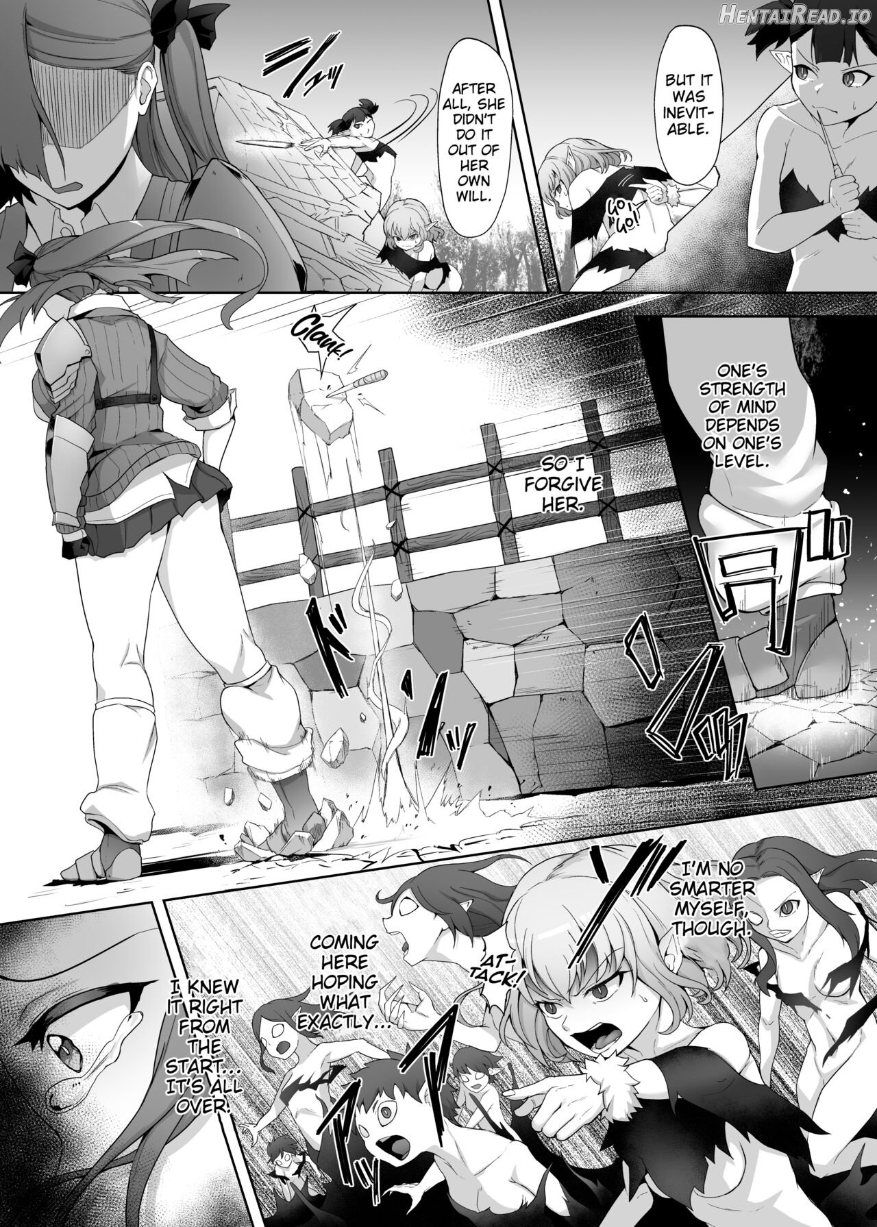 Mecha Tsuyoi Hazu no Onna Kakutouka, Mesugaki Mazoku ni Wana ni Hamerare Bokorare Futanari Buzama Level Drain Kyousei Shasei Shizako ni Sarete Sekka Hakai Shokei Chapter 1 - page 11