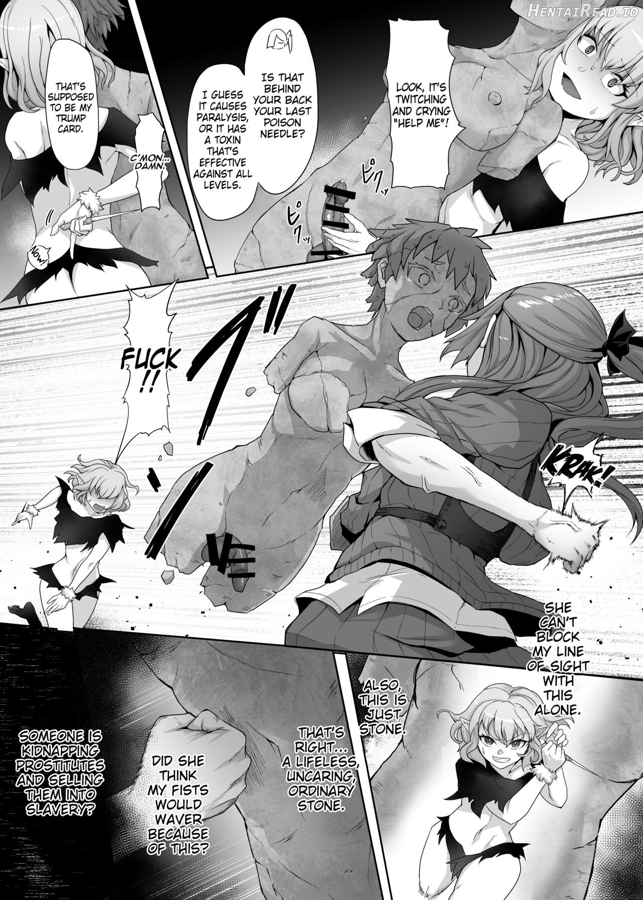 Mecha Tsuyoi Hazu no Onna Kakutouka, Mesugaki Mazoku ni Wana ni Hamerare Bokorare Futanari Buzama Level Drain Kyousei Shasei Shizako ni Sarete Sekka Hakai Shokei Chapter 1 - page 13