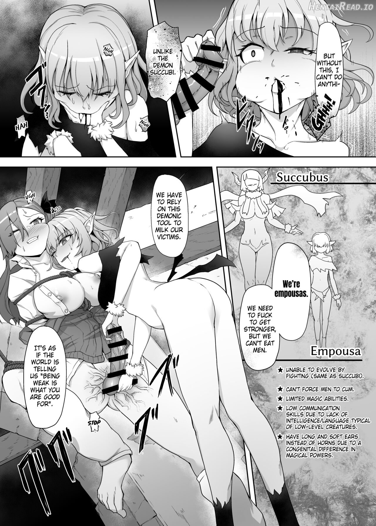 Mecha Tsuyoi Hazu no Onna Kakutouka, Mesugaki Mazoku ni Wana ni Hamerare Bokorare Futanari Buzama Level Drain Kyousei Shasei Shizako ni Sarete Sekka Hakai Shokei Chapter 1 - page 19