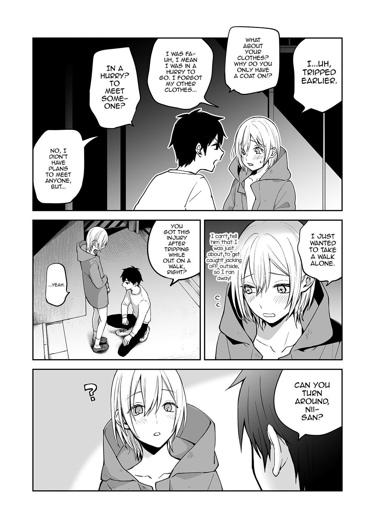 OnaNii-san, Yoru no Osanpo Roshutsu Chapter 1 - page 34