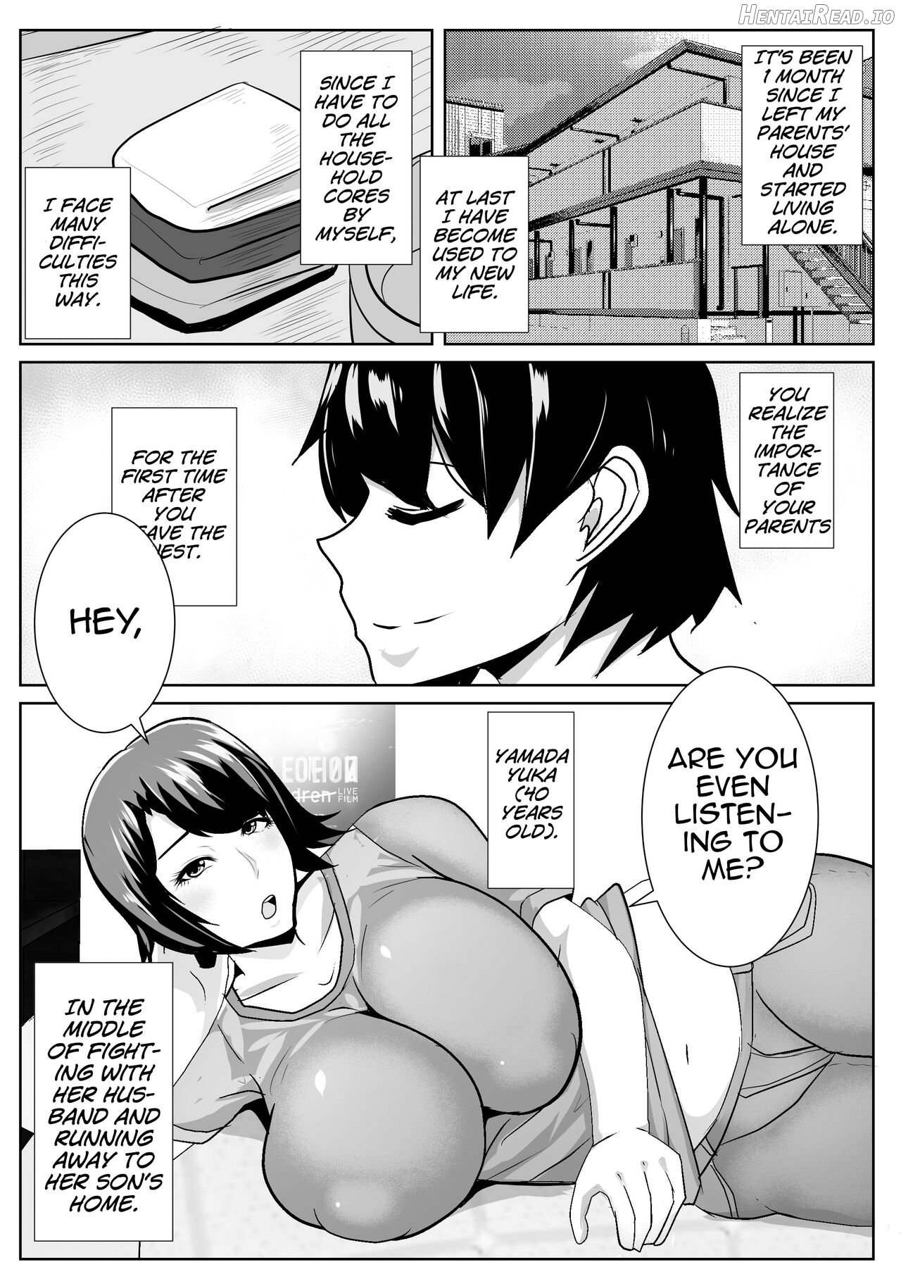 Iede Shite Kita Kaa-san ga Erosugiru Chapter 1 - page 2