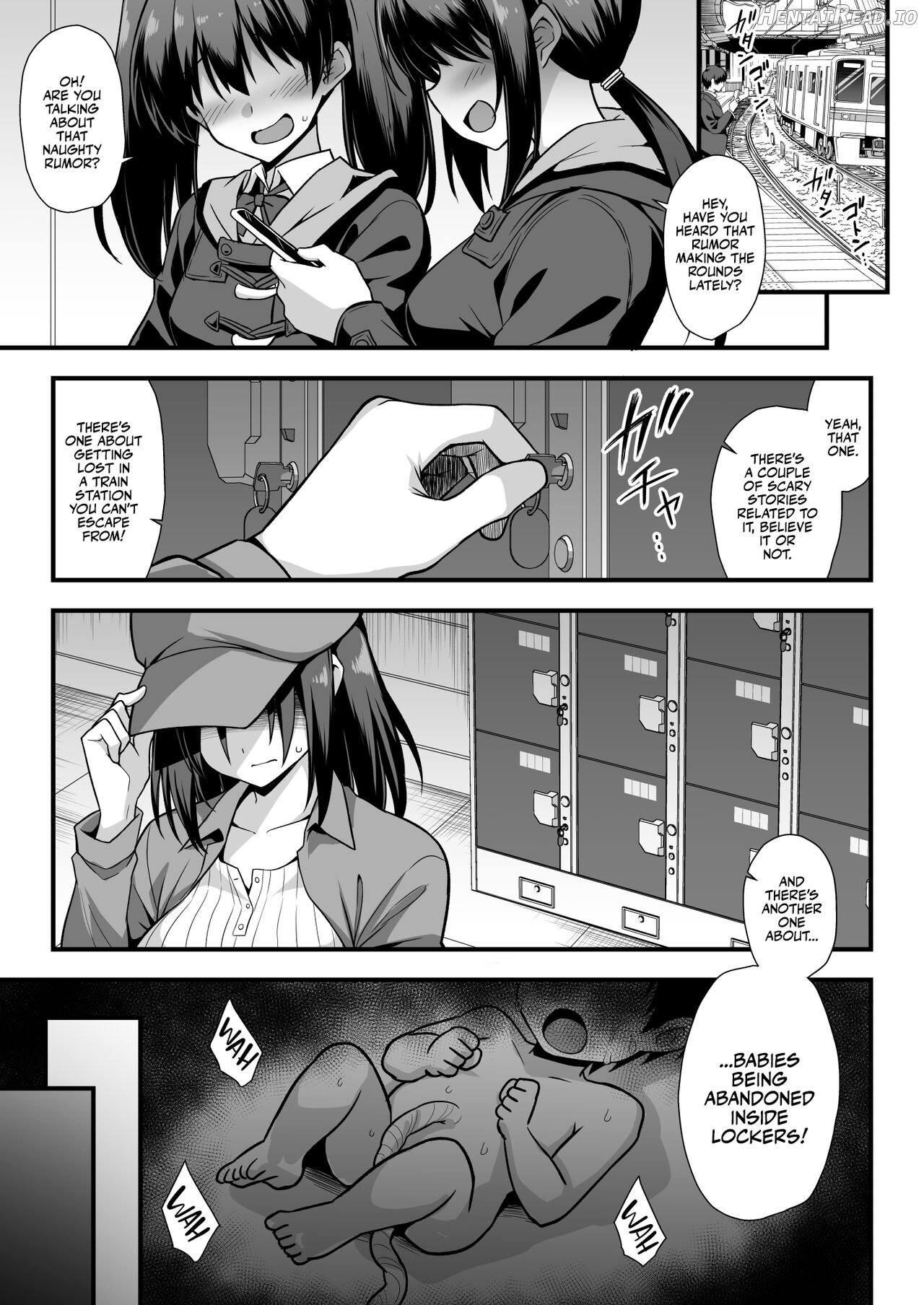 Kaidan Toshi Densetsu Shinya no Eki de Mesugaki ni Totsuzen Ecchi o Semarare Shiboritorareru Hon - Decensored Chapter 1 - page 2