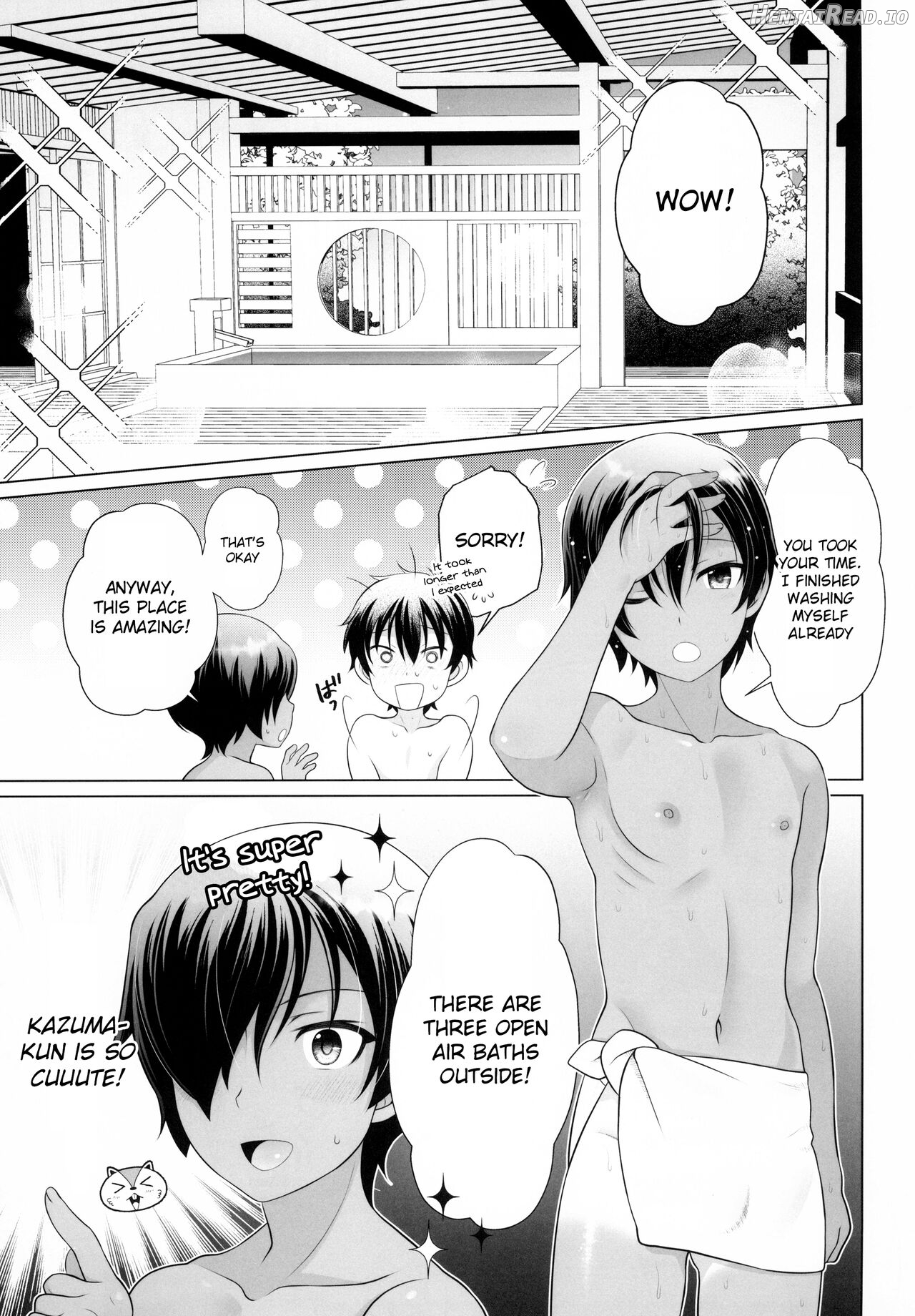 Kazuma-kun to IchaLove Onsen Sex Chapter 1 - page 4