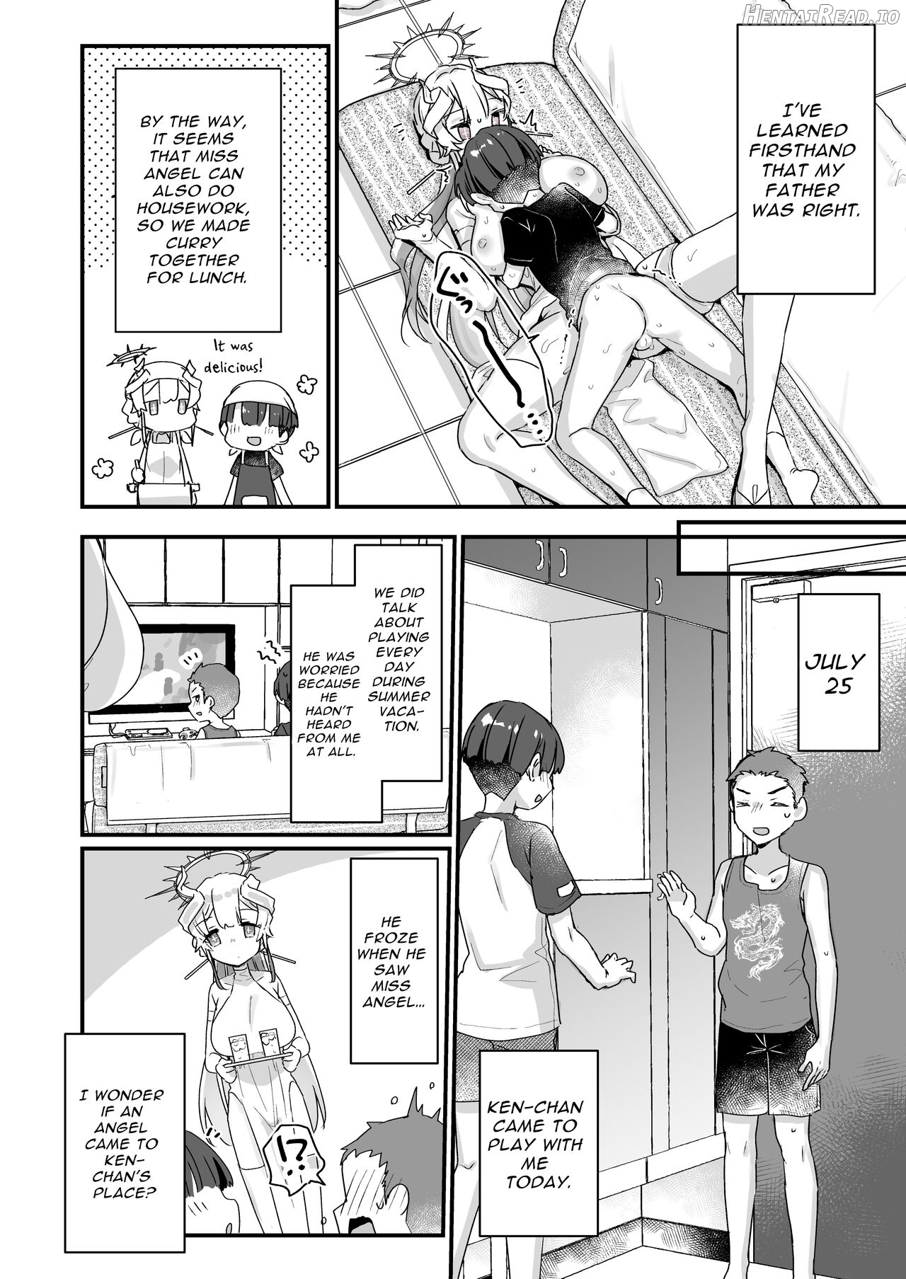 Onaho Ochishita Kikai Tenshi-sama to Boku no Natsuyasumi Chapter 1 - page 21