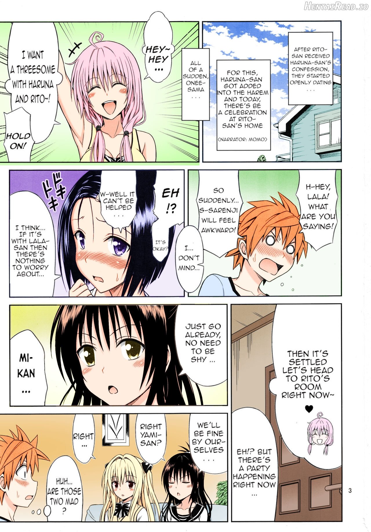 To LOVE-Ru Girls - Colorized Chapter 1 - page 2