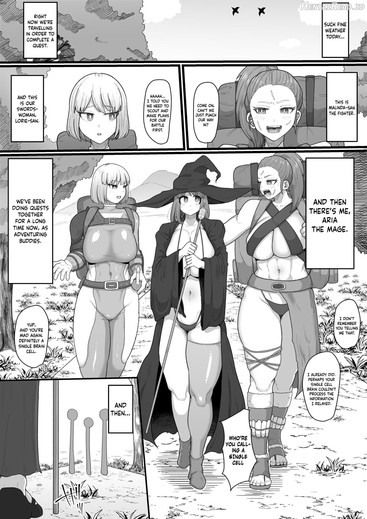 Onna Boukensha × Futanari, Nani mo Okoranai Hazu ga Naku… Chapter 1 - page 2