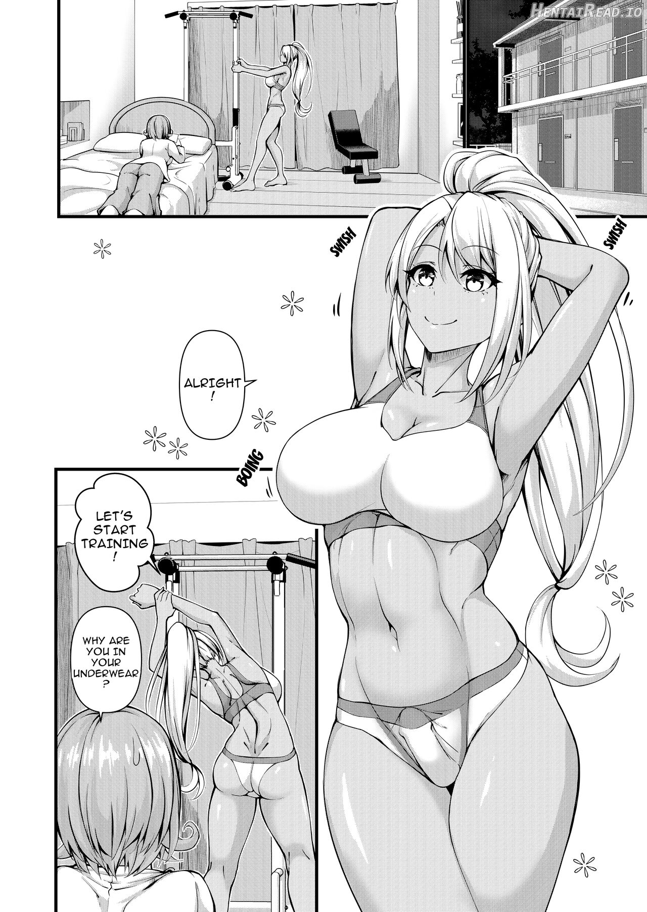 Futanari Gym Shokuin-chan x Majime Koukou Kyoushi-chan Chapter 2 - page 3