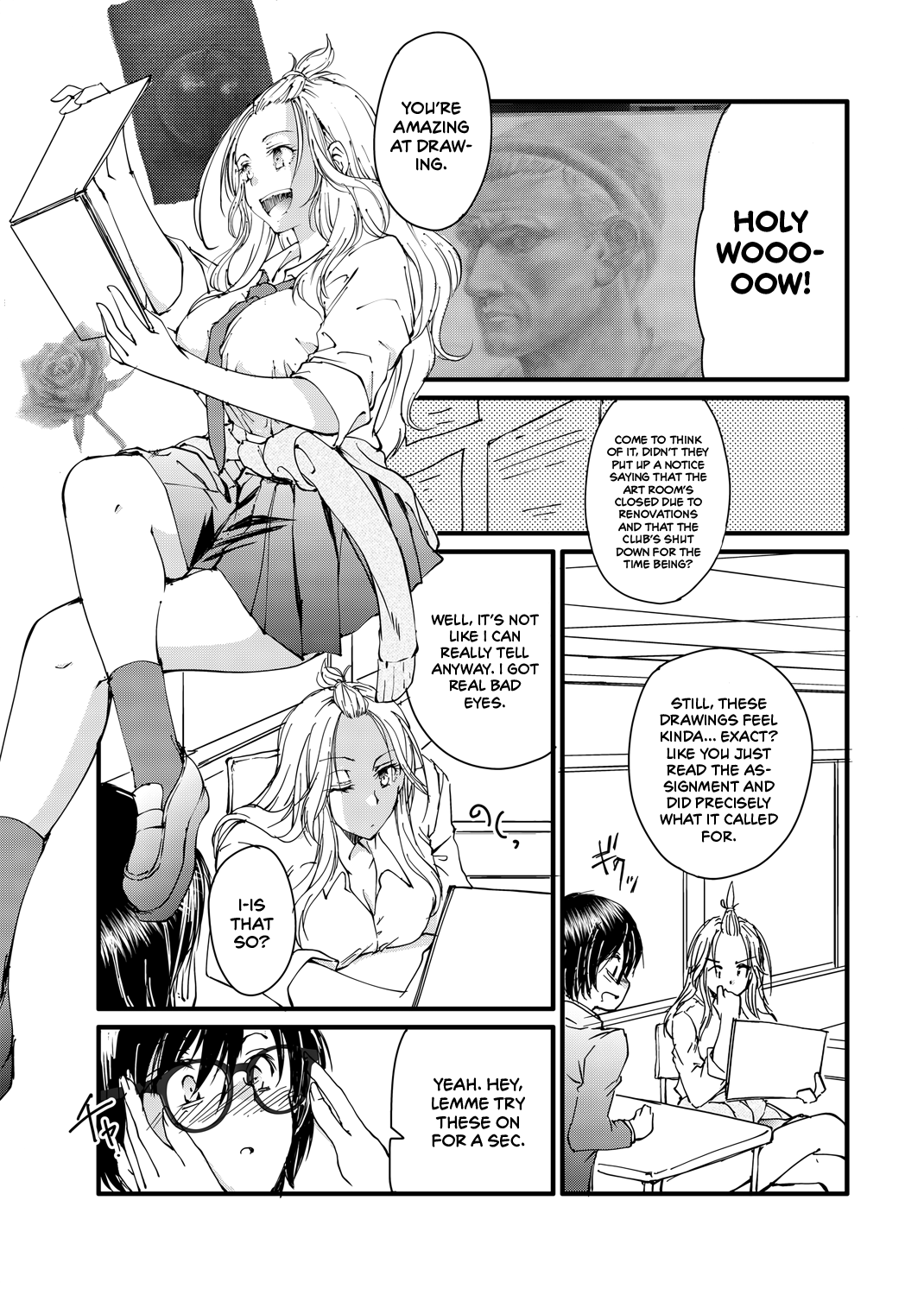 Megane no Gyaru wa Inkya ni Yasashii Chapter 1 - page 4