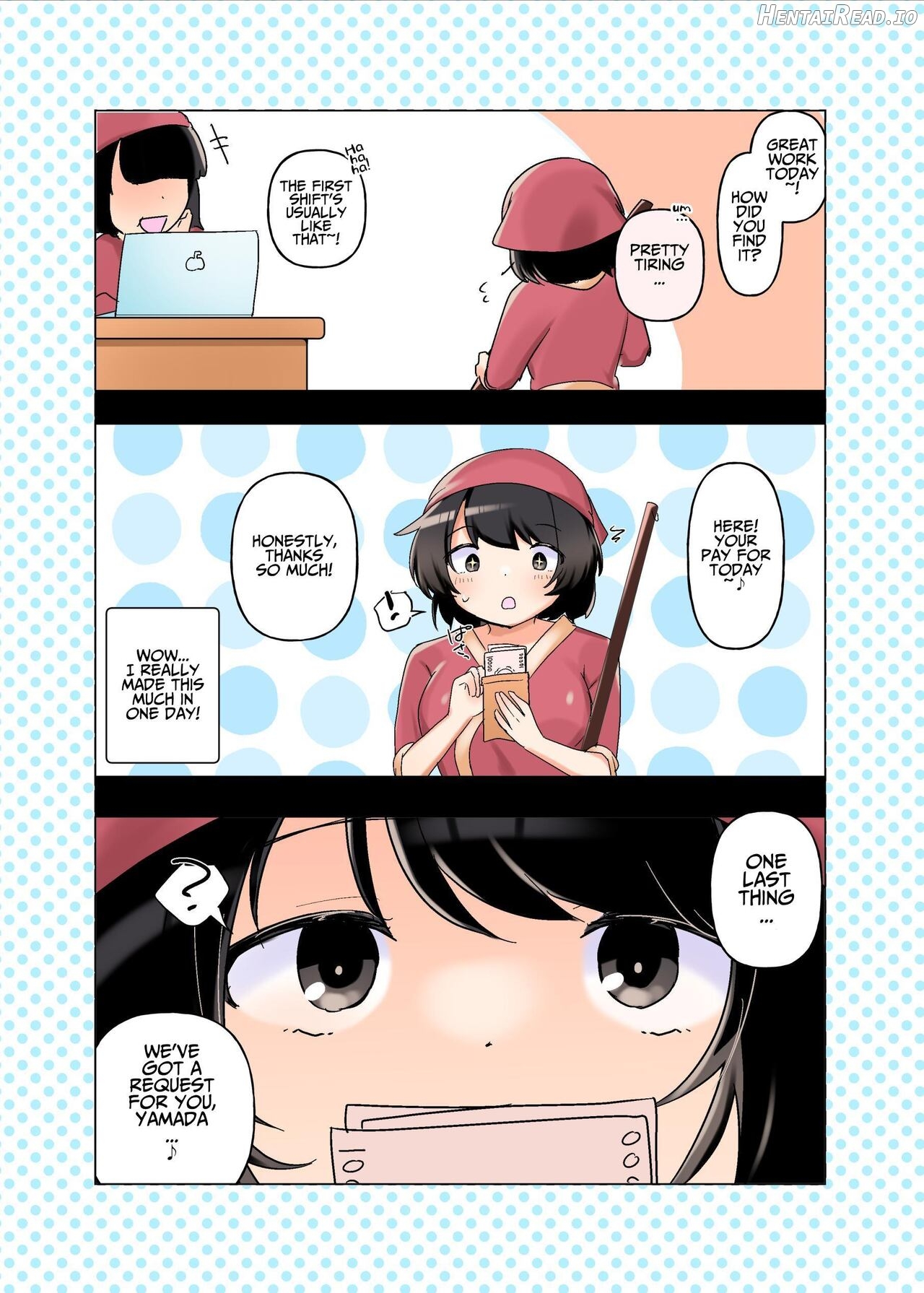 Yakeni jikyuu no takai jo furo seisou arubaito ~okyaku-sama no iu koto wa zettaidesu ♪~ Chapter 1 - page 18