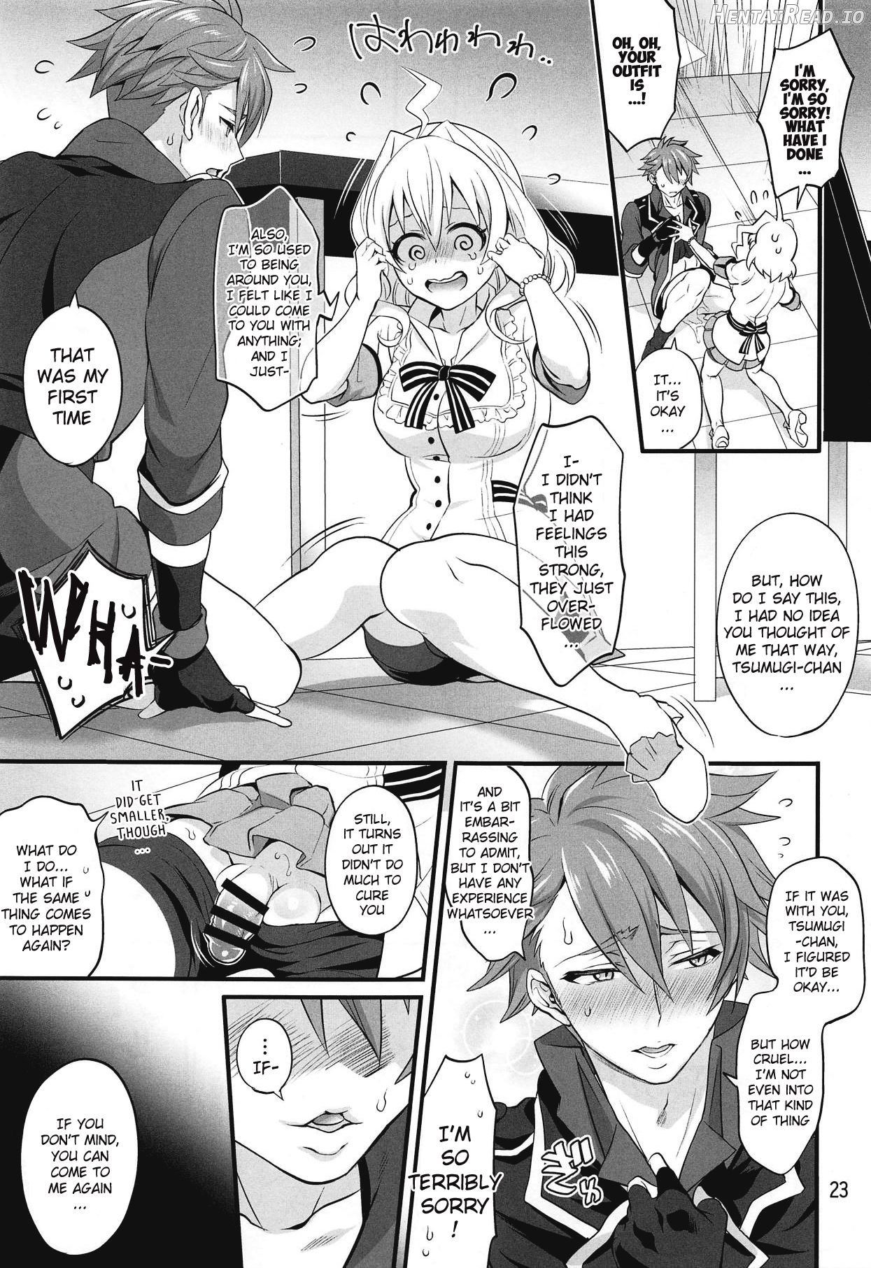 Futanari ni Natte Shimatta Tajimusho Manager no Watashi ga Eroero Beast de Wadai no Idol Tsunashi Ryunosuke-san o Osou nante...!? Chapter 1 - page 21