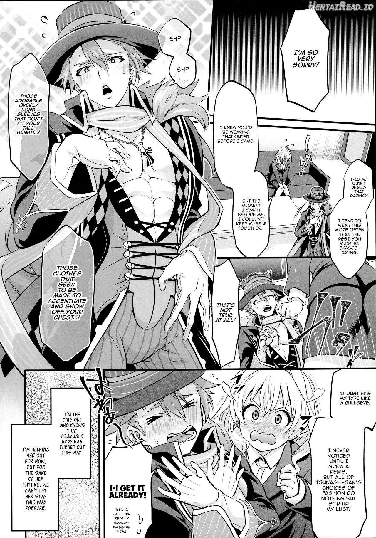 Futanari ni Natte Shimatta Tajimusho Manager no Watashi ga Eroero Beast de Wadai no Idol Tsunashi Ryunosuke-san o Osou nante...!? Chapter 2 - page 4