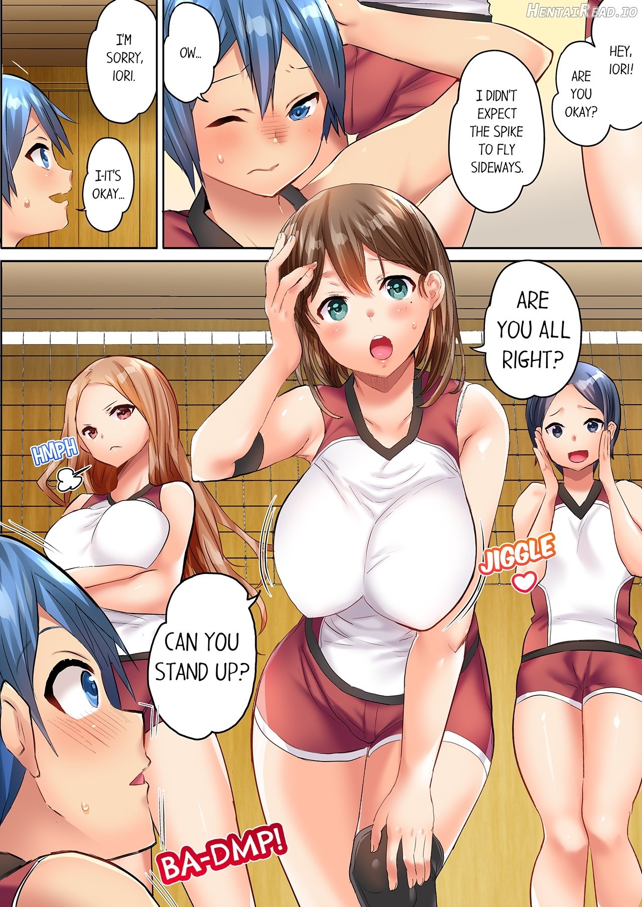 Hitozuma Volley-bu no Asedaku SEX ~Shower Abinagara Micchaku Shichau? 1-2 Chapter 1-2 - page 3