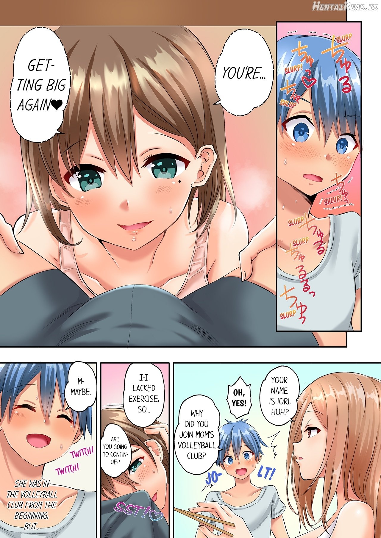 Hitozuma Volley-bu no Asedaku SEX ~Shower Abinagara Micchaku Shichau? 1-2 Chapter 1-2 - page 34