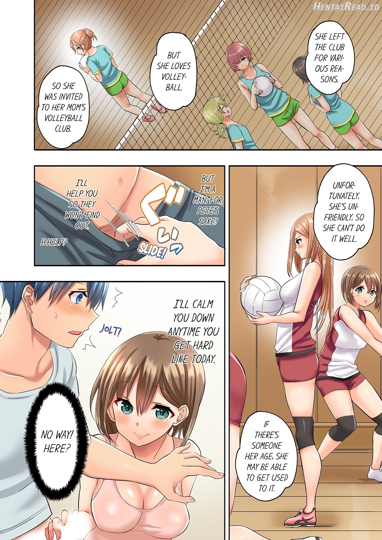 Hitozuma Volley-bu no Asedaku SEX ~Shower Abinagara Micchaku Shichau? 1-2 Chapter 1-2 - page 35