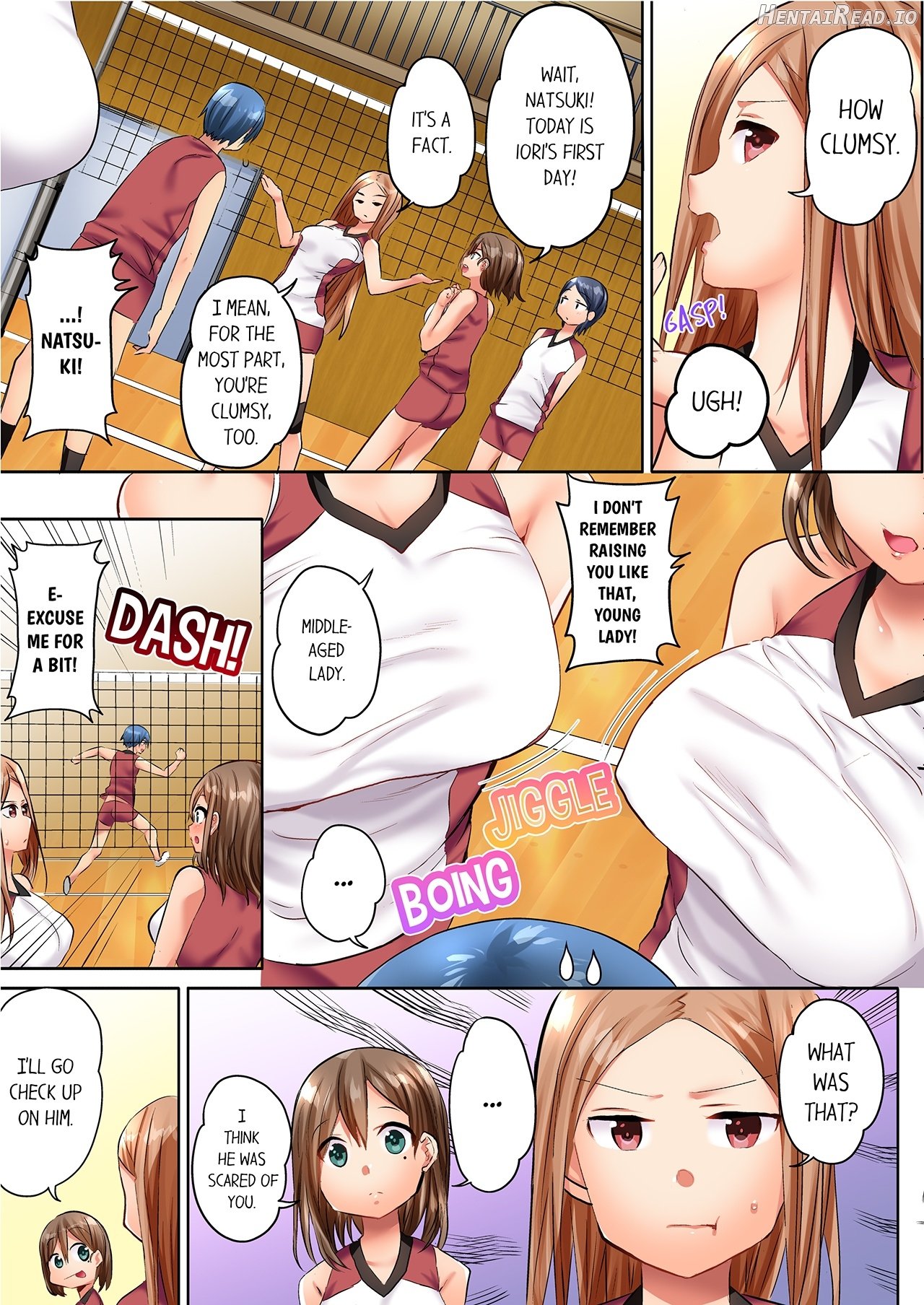 Hitozuma Volley-bu no Asedaku SEX ~Shower Abinagara Micchaku Shichau? 1-2 Chapter 1-2 - page 4