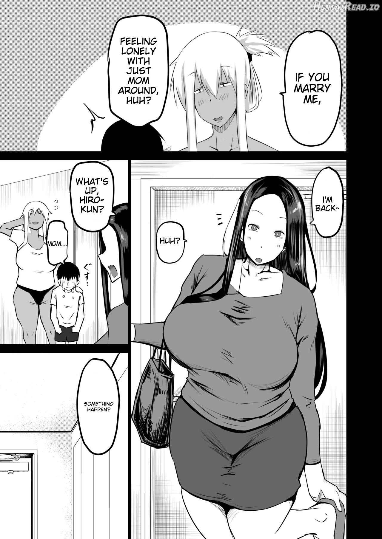 Tomodachi ga Boku no Oba to Mama de Gachinuki-1280x Chapter 1 - page 4