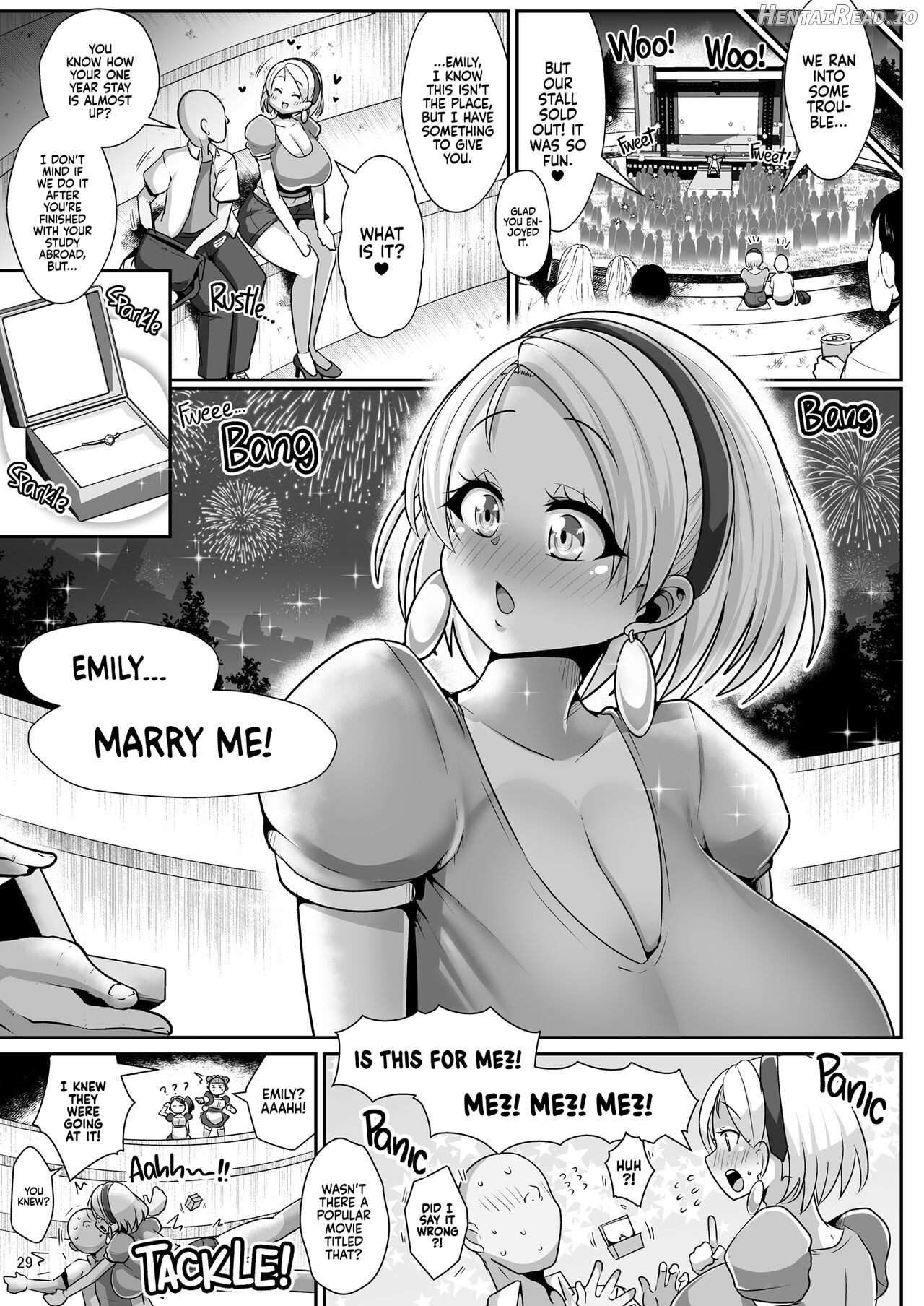 H Daisuki Kinpatsu Hakujin Bakunyuu Ryuugakusei ga Tonari no Heya ni Hikkoshite Kita!! 3 ~ Chapter 1 - page 31