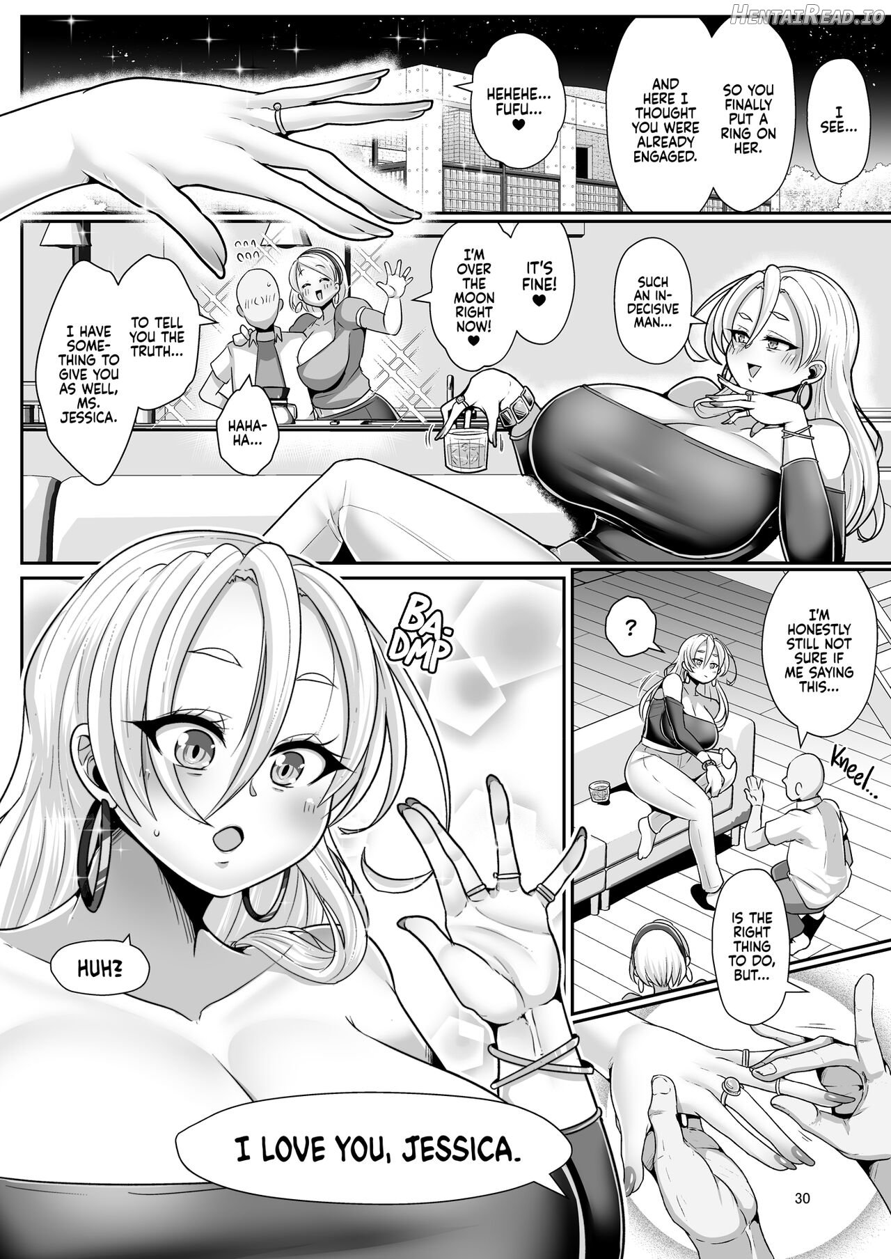 H Daisuki Kinpatsu Hakujin Bakunyuu Ryuugakusei ga Tonari no Heya ni Hikkoshite Kita!! 3 ~ Chapter 1 - page 32