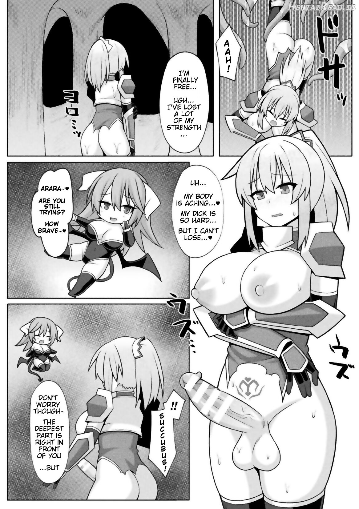 Futanari Holy Knight and the Cage of Sperm-Draining Chapter 1 - page 14