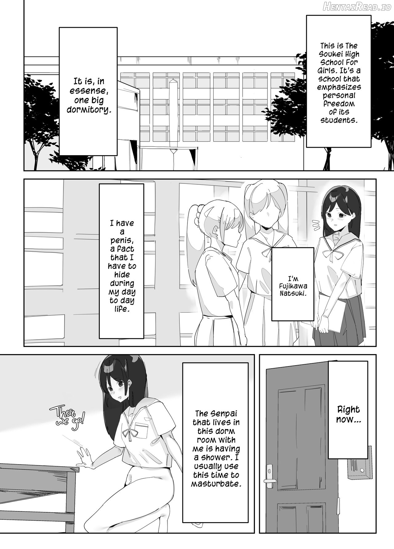 Futanari Musume no Iru Joshiryo Chapter 1 - page 3