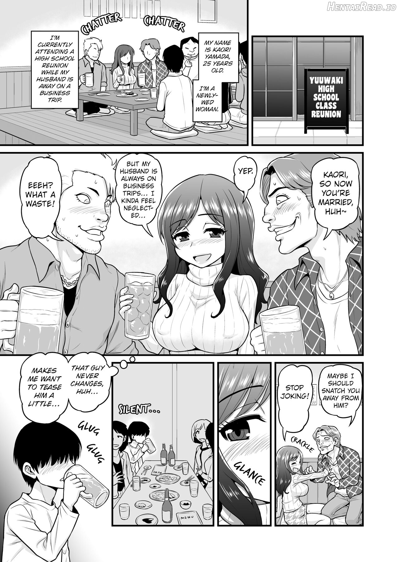 Uwaki Hitozuma Nama Nakadashi Ottori Seiso Kakure Inran Hitozuma to Okute Dotei Otaku-kun Chapter 1 - page 2