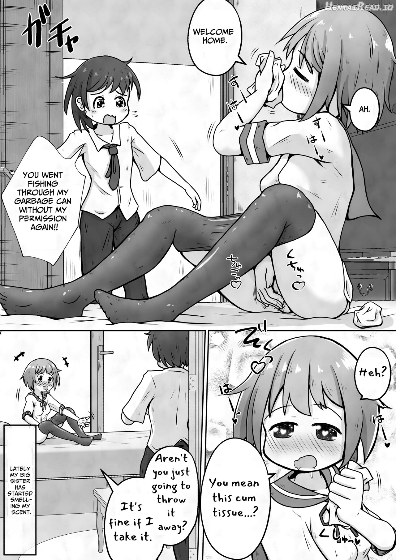 I want my sister to stop making me take off my pants without permission and masturbate with the smell of dirt! Chapter 1 - page 3