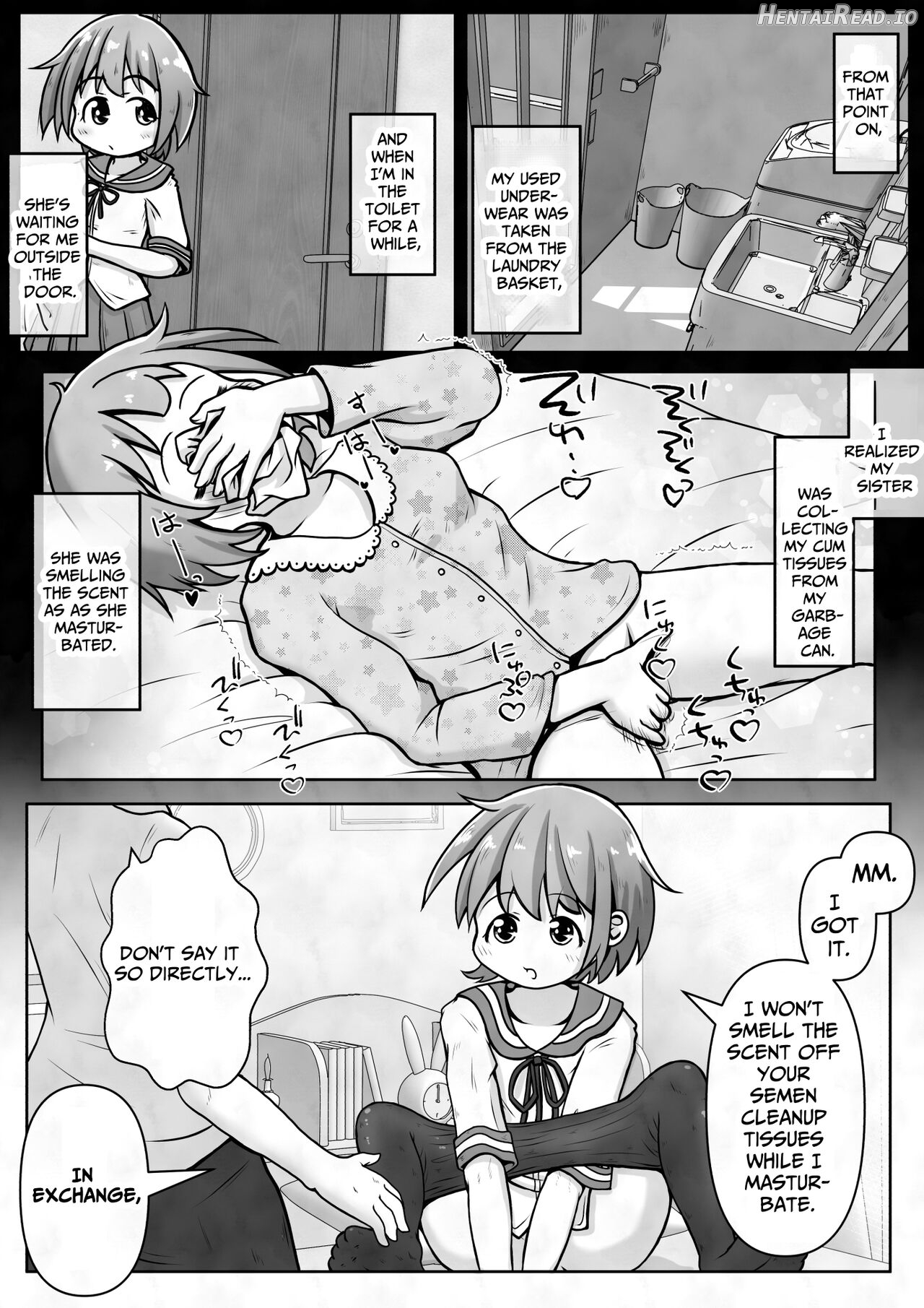 I want my sister to stop making me take off my pants without permission and masturbate with the smell of dirt! Chapter 1 - page 5