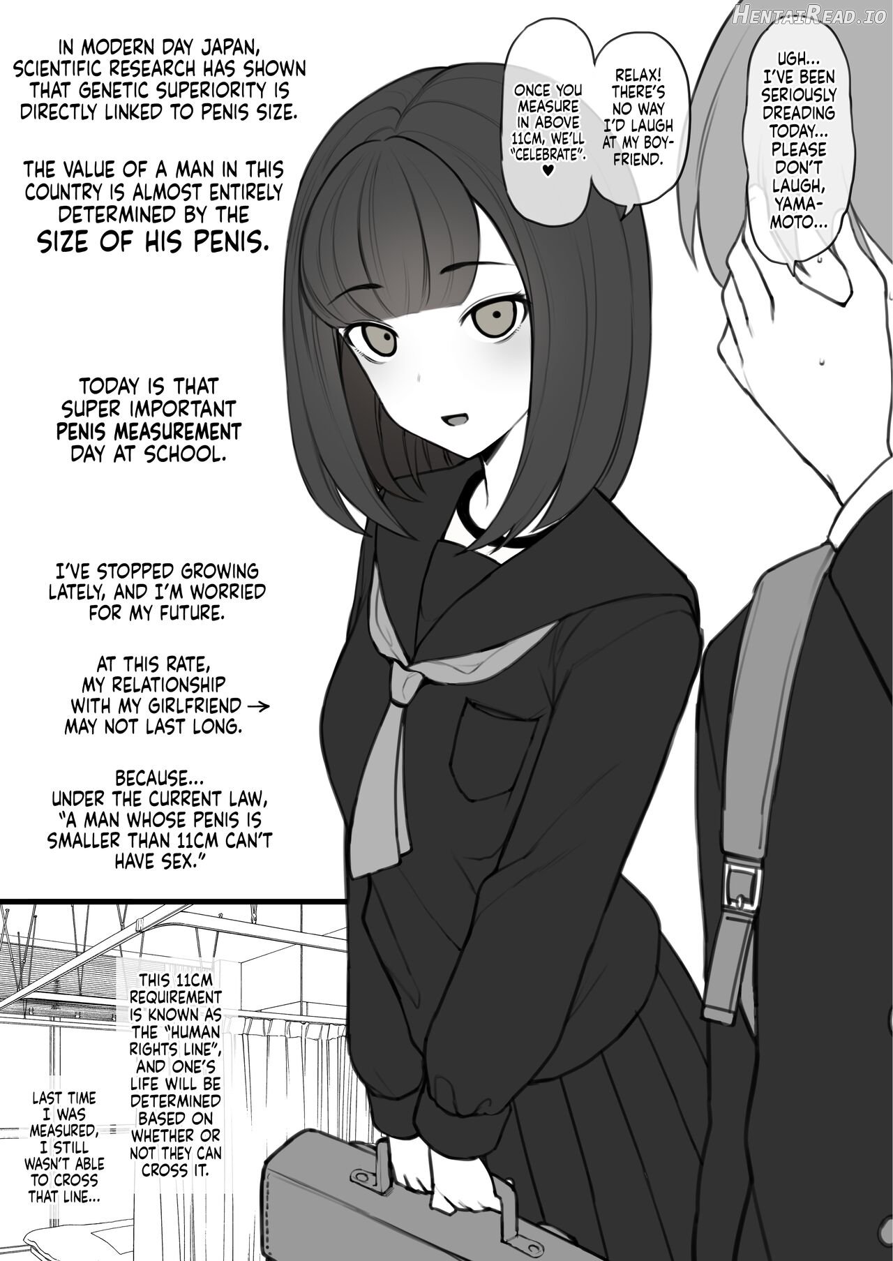 Penis no Dekasa de Subete ga Kimaru Sekai de Sochin no Boku ga Kisekiteki ni Te ni Ireta Kanojo wa Touzen no You ni Dekachin ni Netorarete Owaru Chapter 1 - page 1