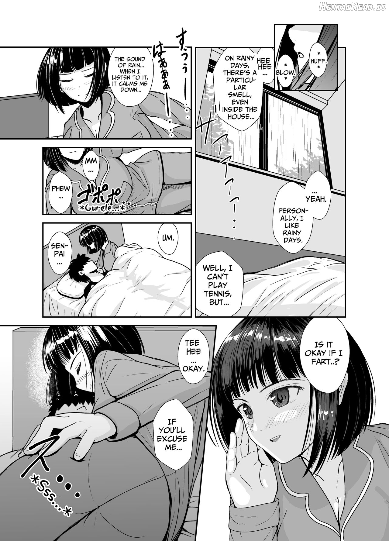 On rainy days, I'm under the covers with my junior... Chapter 1 - page 6