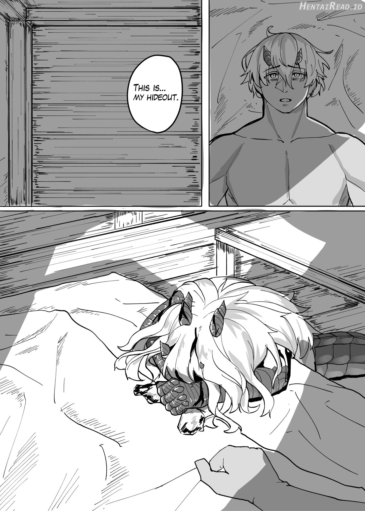 Because That Night Was The Happiest They've Ever Been - Persecuted Dragon Girl and an Assassin at His Limit Forget Human Speech and Have Beastly Sex Chapter 1 - page 22