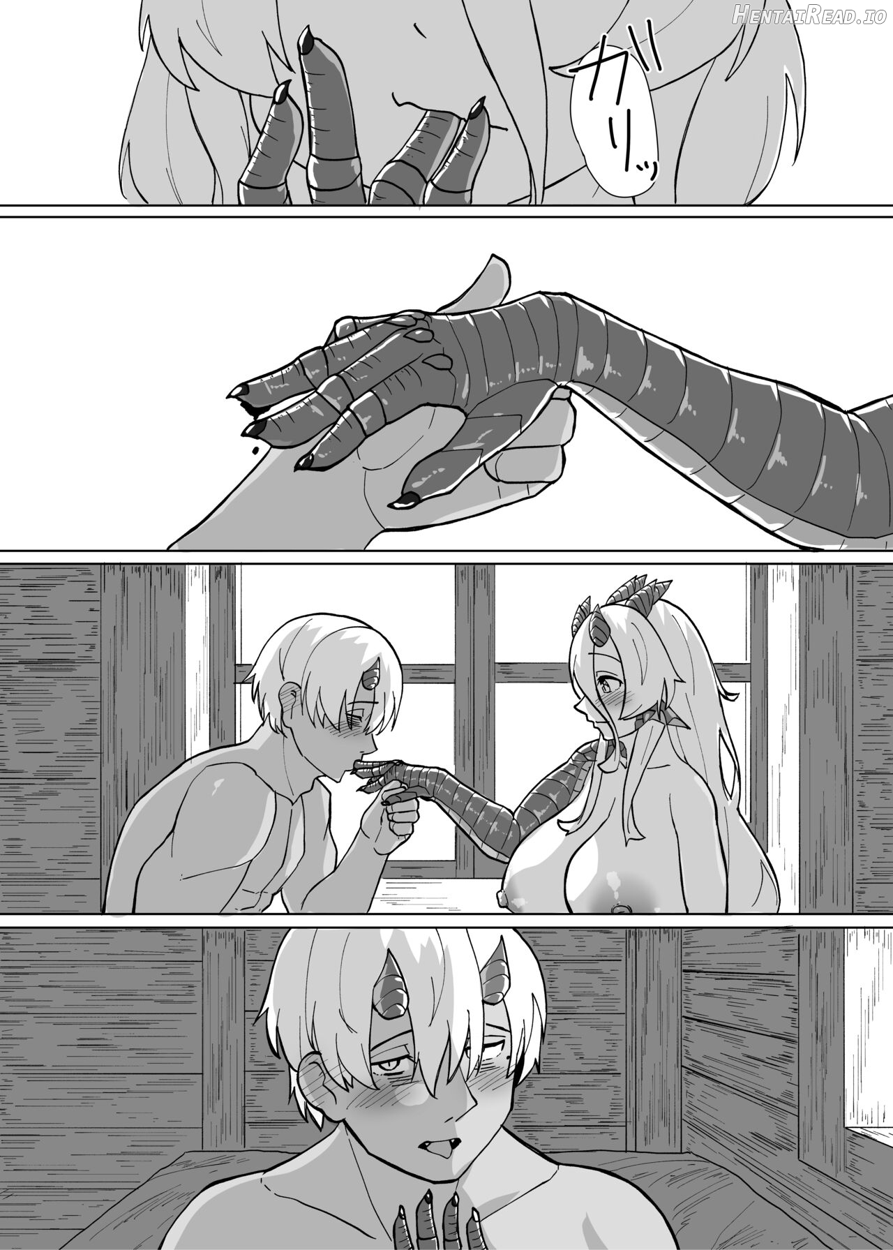 Because That Night Was The Happiest They've Ever Been - Persecuted Dragon Girl and an Assassin at His Limit Forget Human Speech and Have Beastly Sex Chapter 1 - page 32