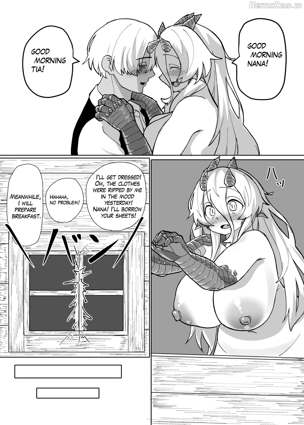 Because That Night Was The Happiest They've Ever Been - Persecuted Dragon Girl and an Assassin at His Limit Forget Human Speech and Have Beastly Sex Chapter 1 - page 80