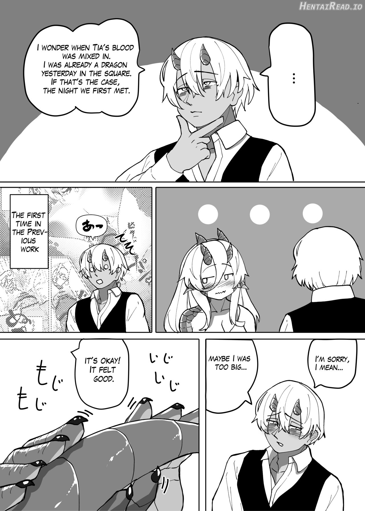 Because That Night Was The Happiest They've Ever Been - Persecuted Dragon Girl and an Assassin at His Limit Forget Human Speech and Have Beastly Sex Chapter 1 - page 82