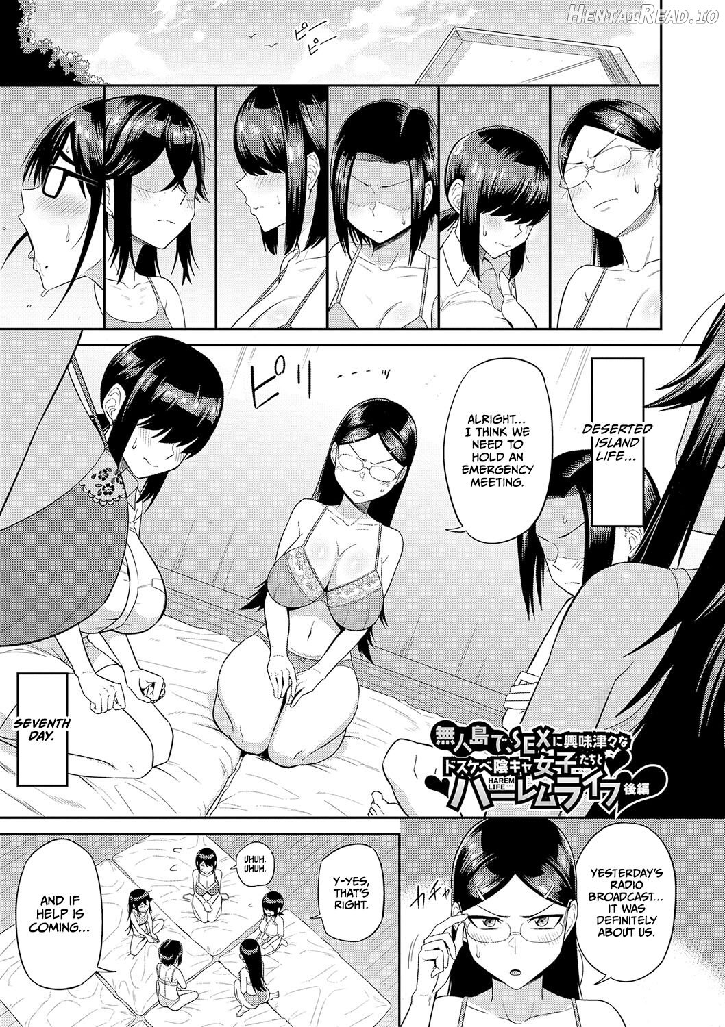 Mujintou de, SEX ni Kyoumi Shinshin na Dosukebe Inkya Joshi-tachi to Harem Life Chapter 1 - page 74