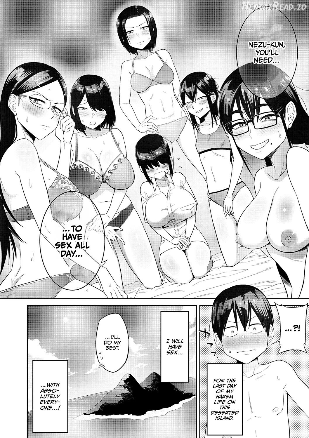 Mujintou de, SEX ni Kyoumi Shinshin na Dosukebe Inkya Joshi-tachi to Harem Life Chapter 1 - page 77