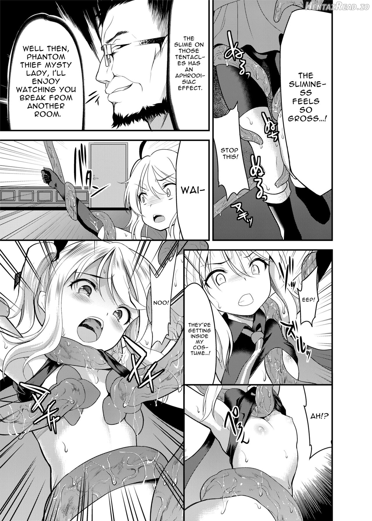 Kaitou Shoujo Mysty Lady ~Muku na Henshin Heroine wa Shokushu to Minshuu ni Otosareru~ Chapter 1 - page 8