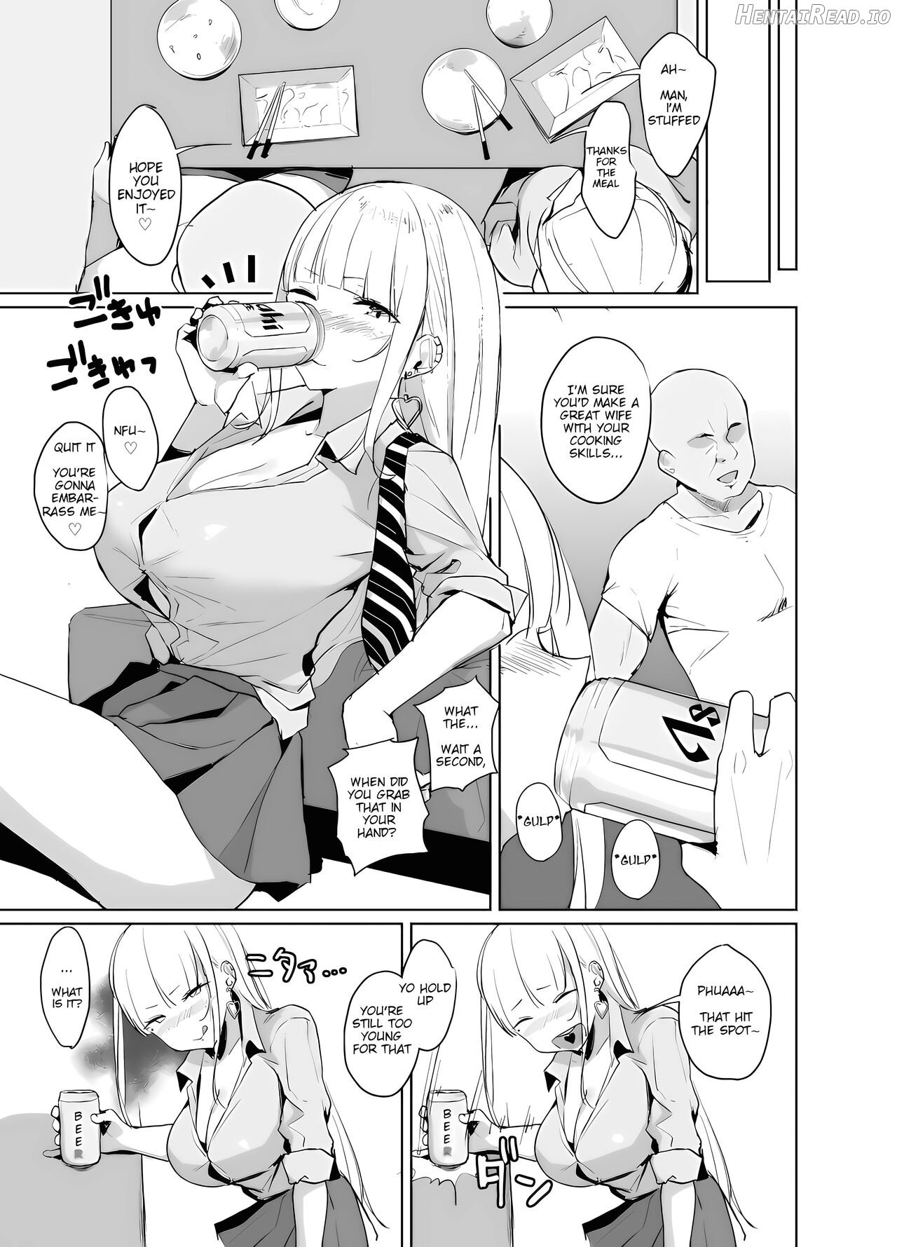 Ecchi na Gal JK ga Kyokon Zetsurin Oji-san to Pakoru Yatsu. Chapter 1 - page 4