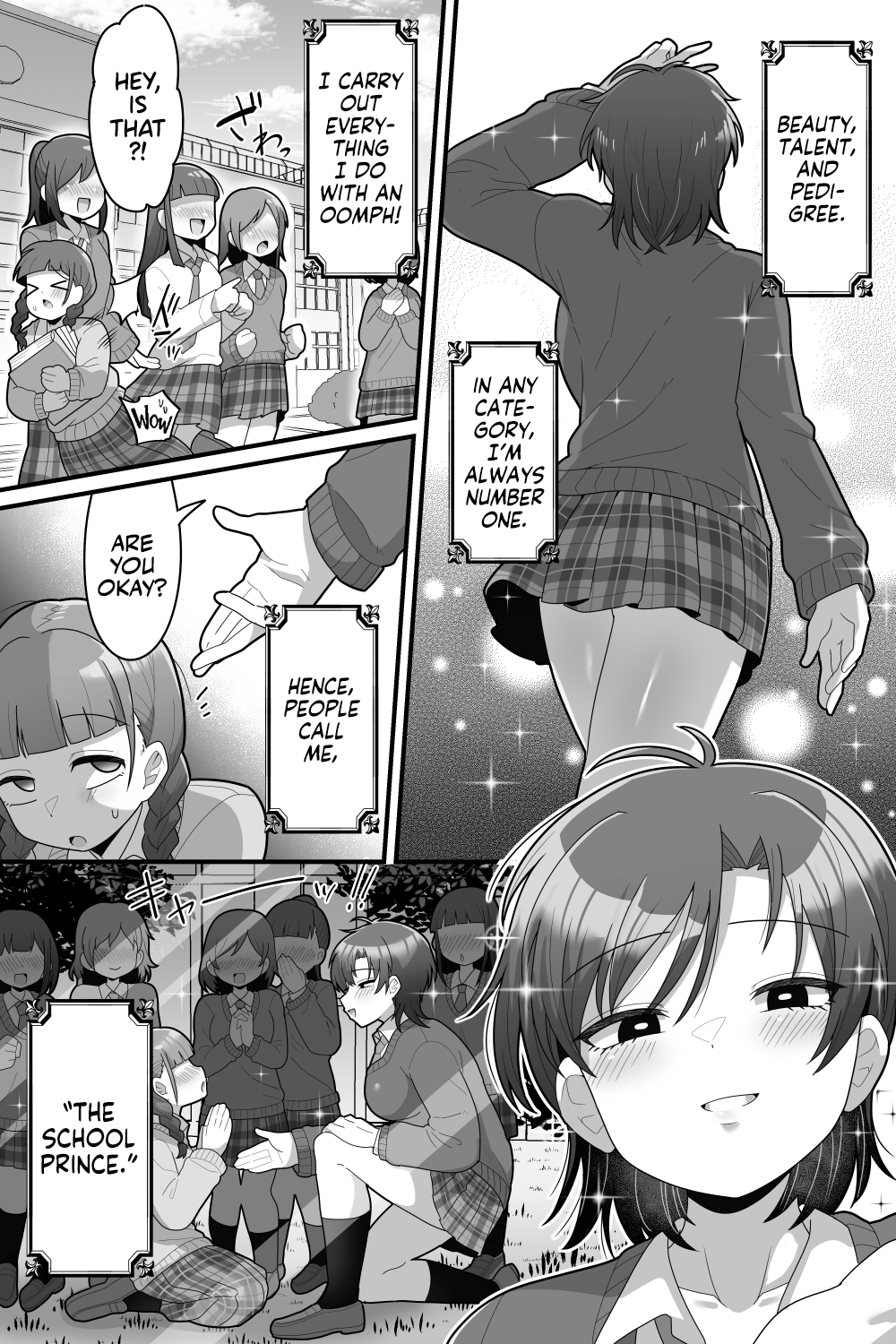 Gakuen no Ouji-sama VS Futanari Chinpo Chapter 1 - page 2