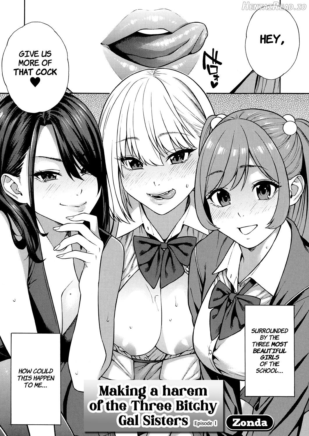 Making a Harem of the Three Bitchy Gal Sisters - Episode 1 Chapter 1 - page 2