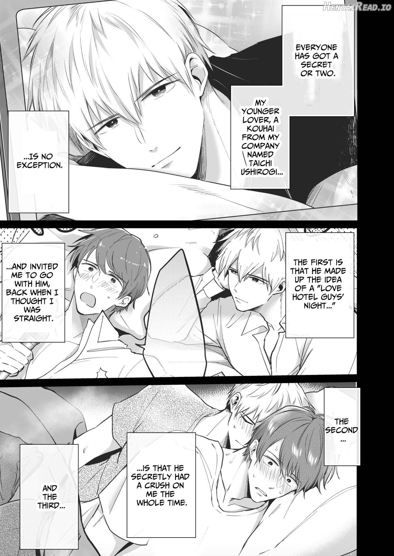 Office Worker's Love Hotel 5 Guys' Night EROS ~XL Kouhai Wants to Tease His Senpai~ Chapter 1 - page 4