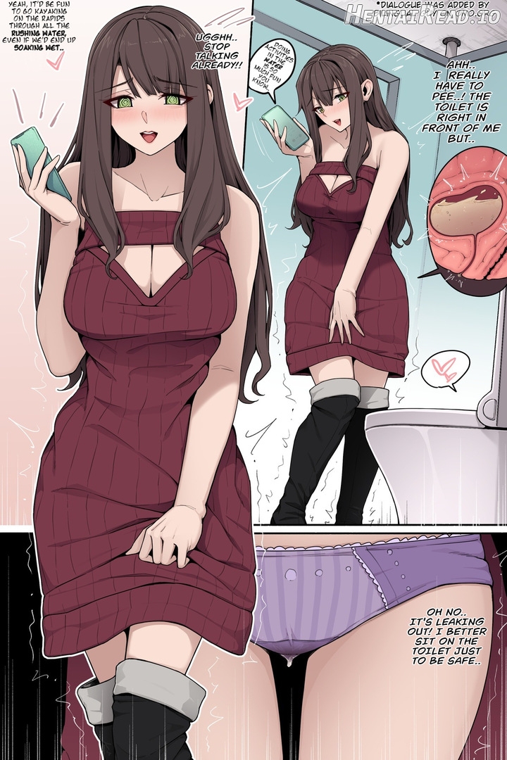 Girl pees while on the phone Chapter 1 - page 1