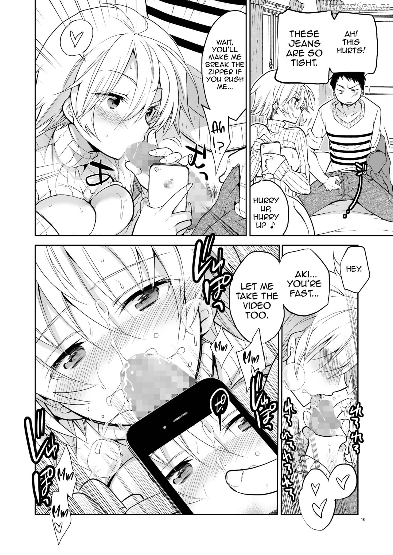 Q.N.A. Kyuu ni Nyotaika shita node Otoko Tomodachi to Self AV Totte mita. Chapter 1 - page 10