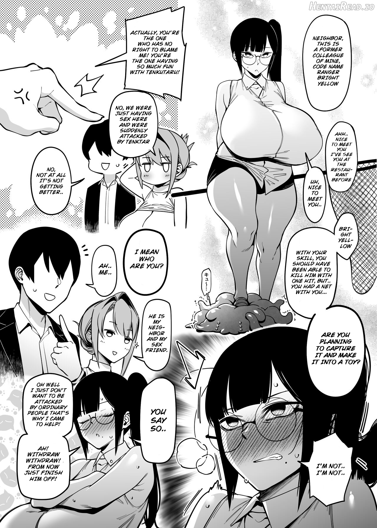 Otonari-san wa Yami Soshiki ni Nikutai Kaizou sareta Moto Seigi Sentai Member deshita 3 Chapter 1 - page 27