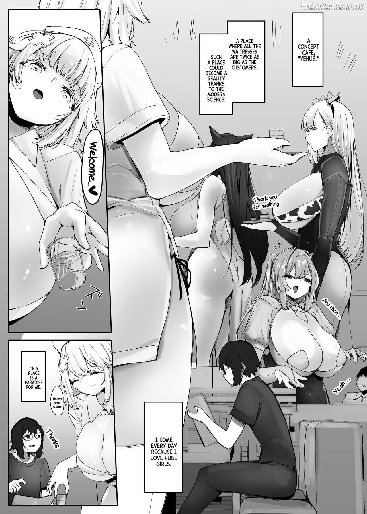 Omise no Ko ga Minna Ookikute Ai ga Omoi Chapter 1 - page 2