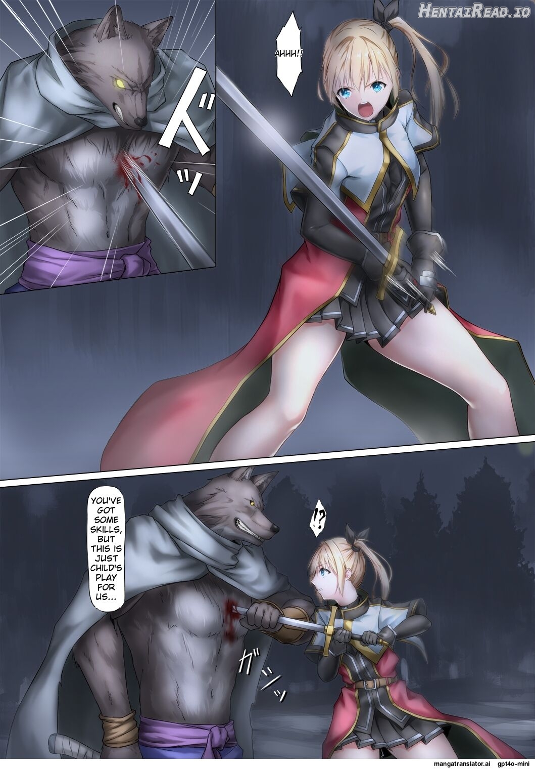 Hardship of a Knightess who Fell Captive to Beastmen Chapter 1 - page 3