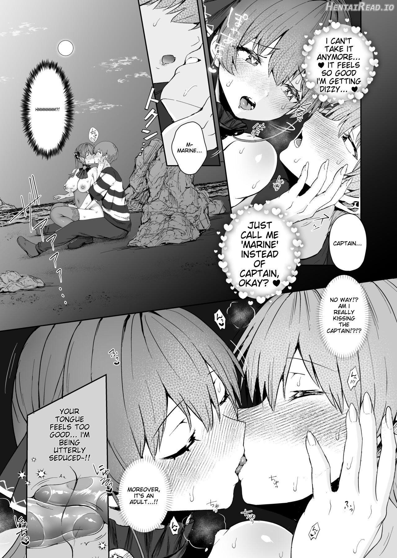 Marine Senchou to Hajimete no Yoru - First night with Captain Marine Chapter 1 - page 14